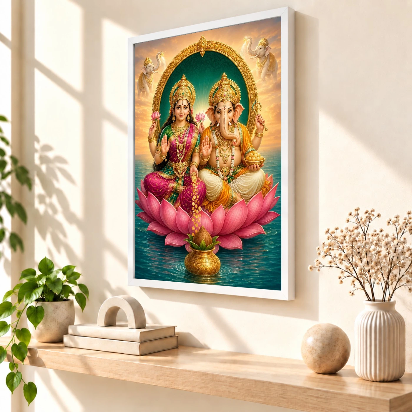 Laxmi Ganesh — Prosperity Duo Frame, view 7