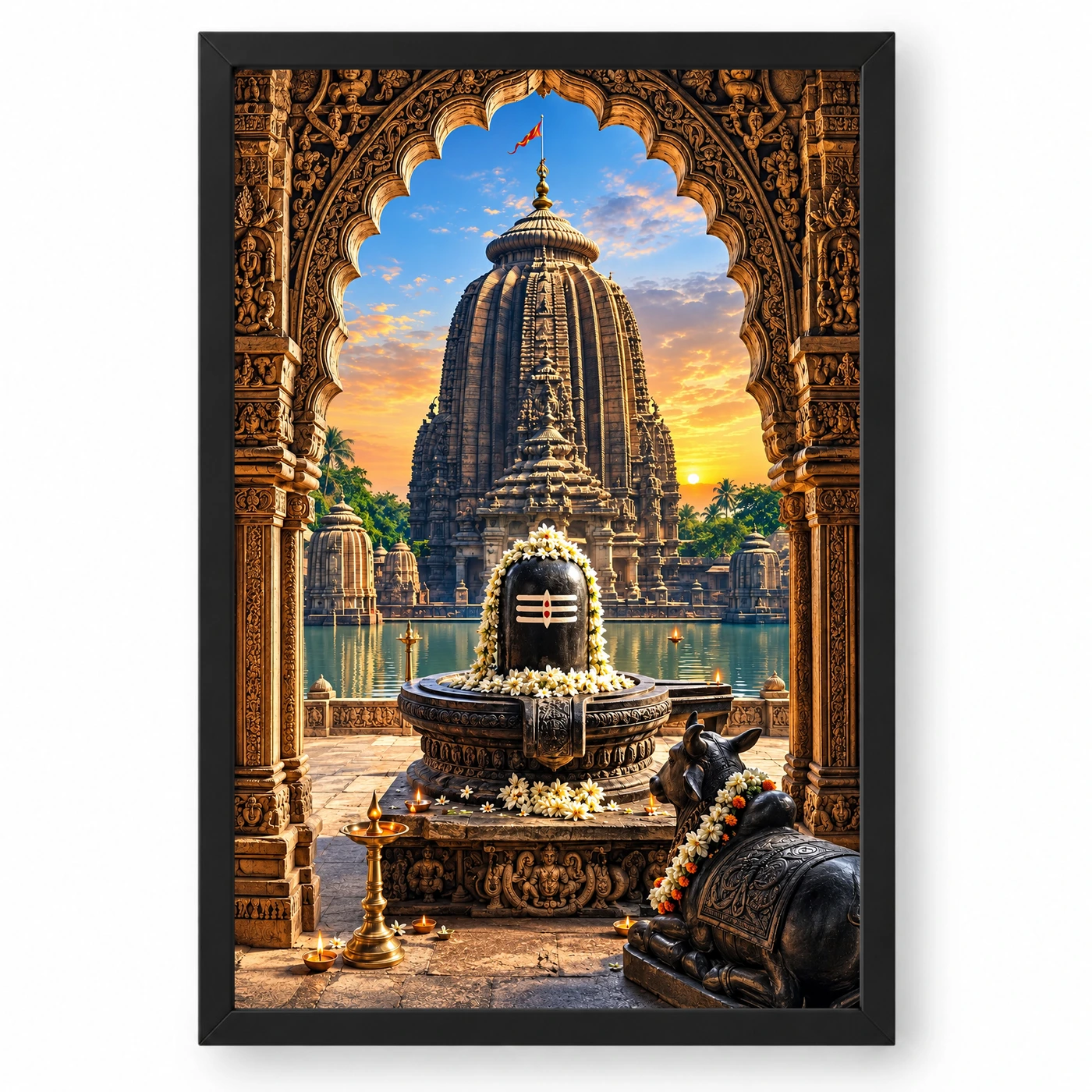 Lingaraj Ekamra Kshetra Dawn Photo Frame