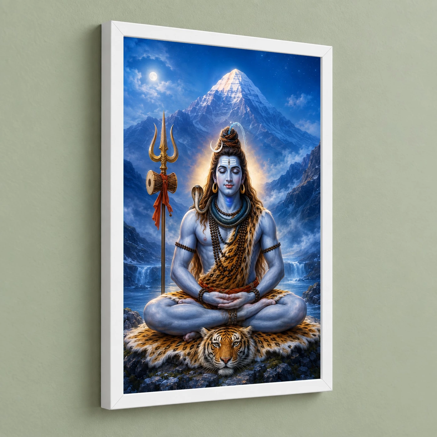 Lord Shiva Meditation — Kailash Moonlight Frame, view 5