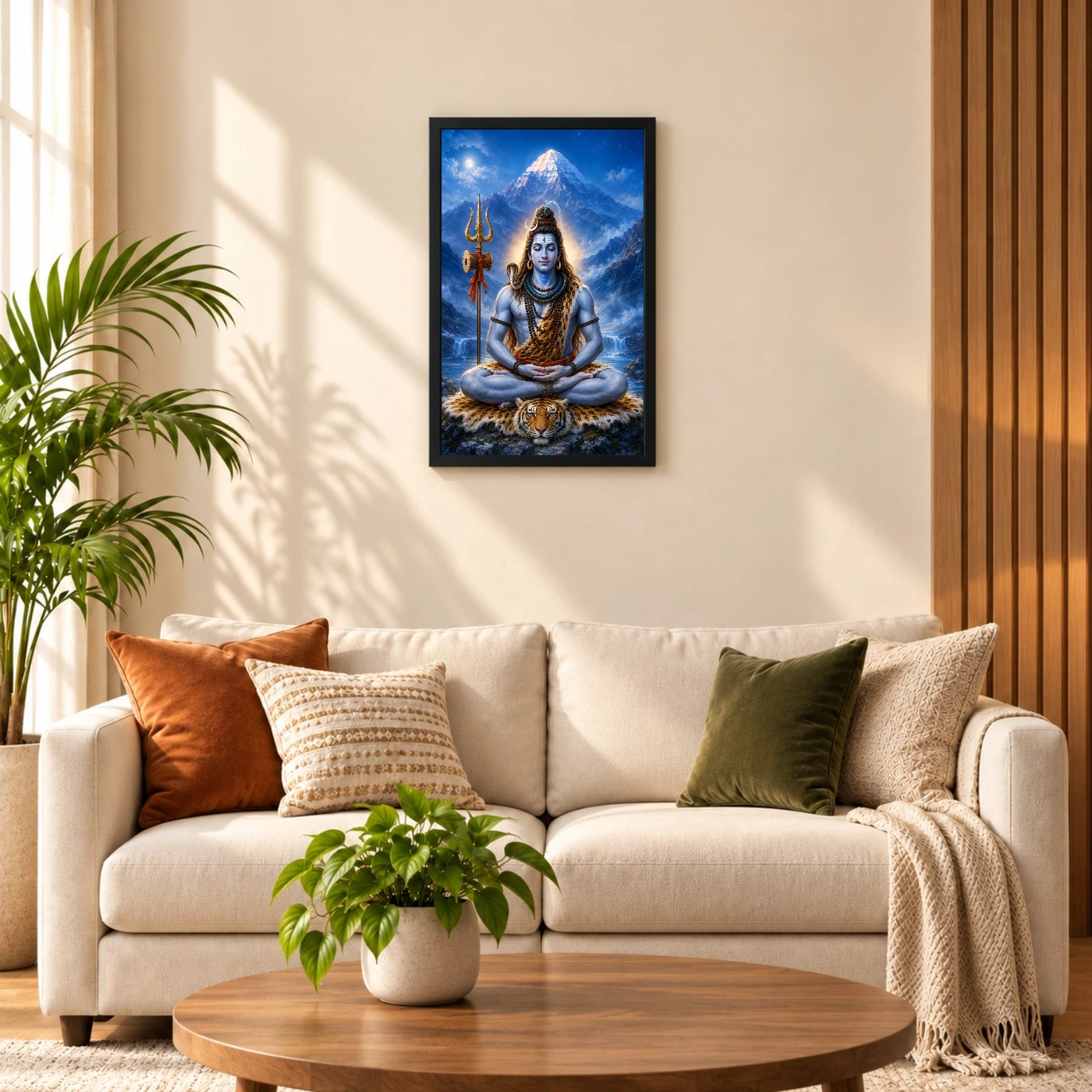 Lord Shiva Meditation — Kailash Moonlight Frame, view 8