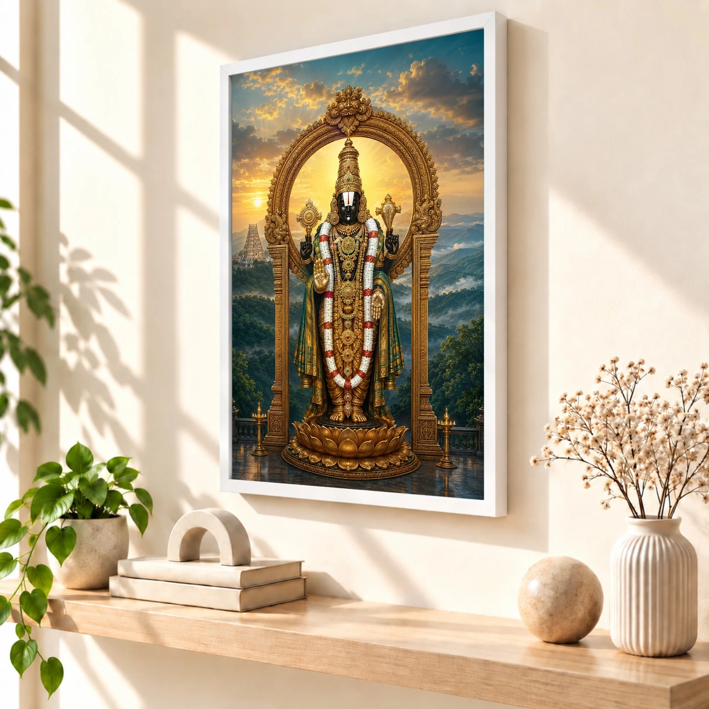 Lord Venkateshwara — Seshachalam Temple Frame, view 7