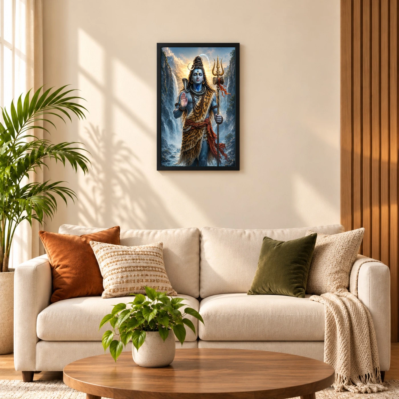 Mahadev — Ganga Trishul Divine Portrait Frame, view 8