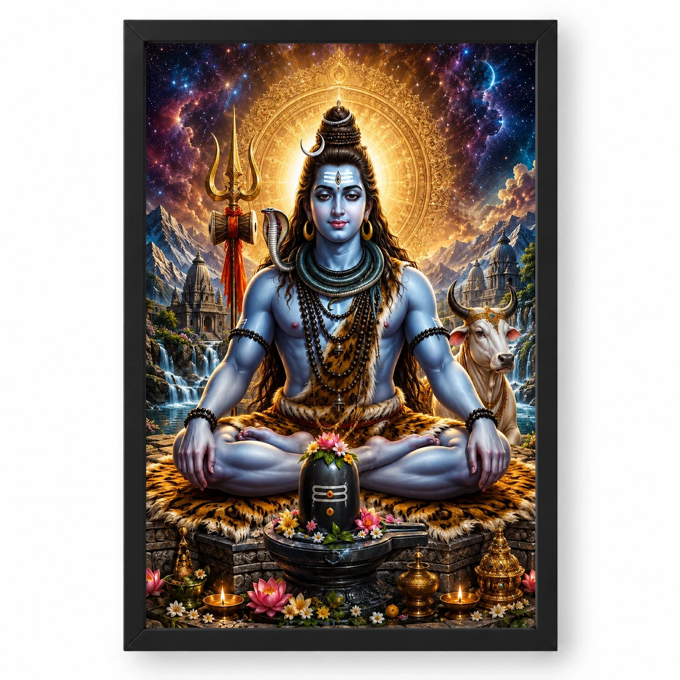 Mahadev Shiva Cosmic Celestial Aura Photo Frame