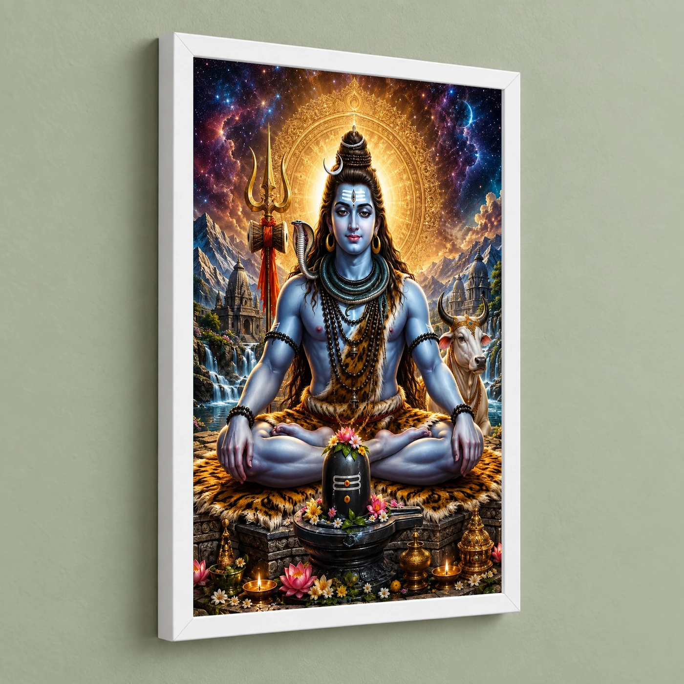 Mahadev Shiva Cosmic Celestial Aura Photo Frame, view 5