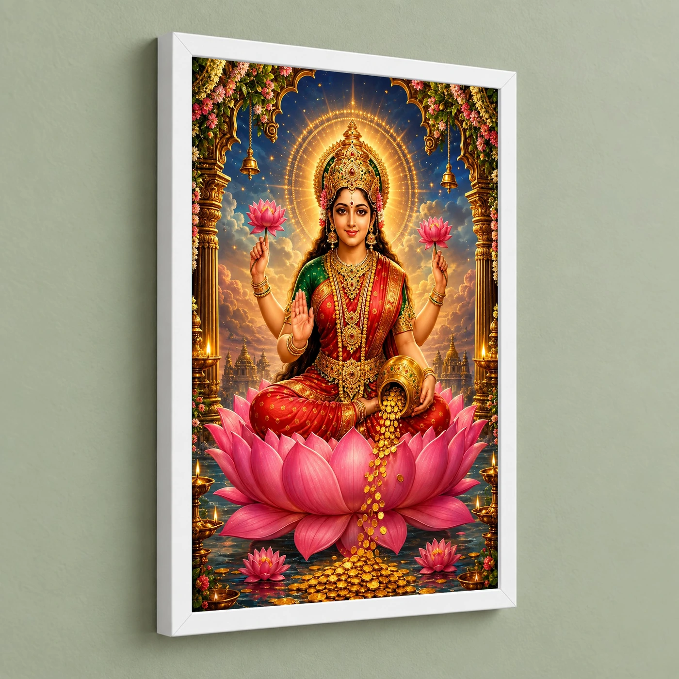 Mahalakshmi Cosmic Celestial Aura Photo Frame, view 5