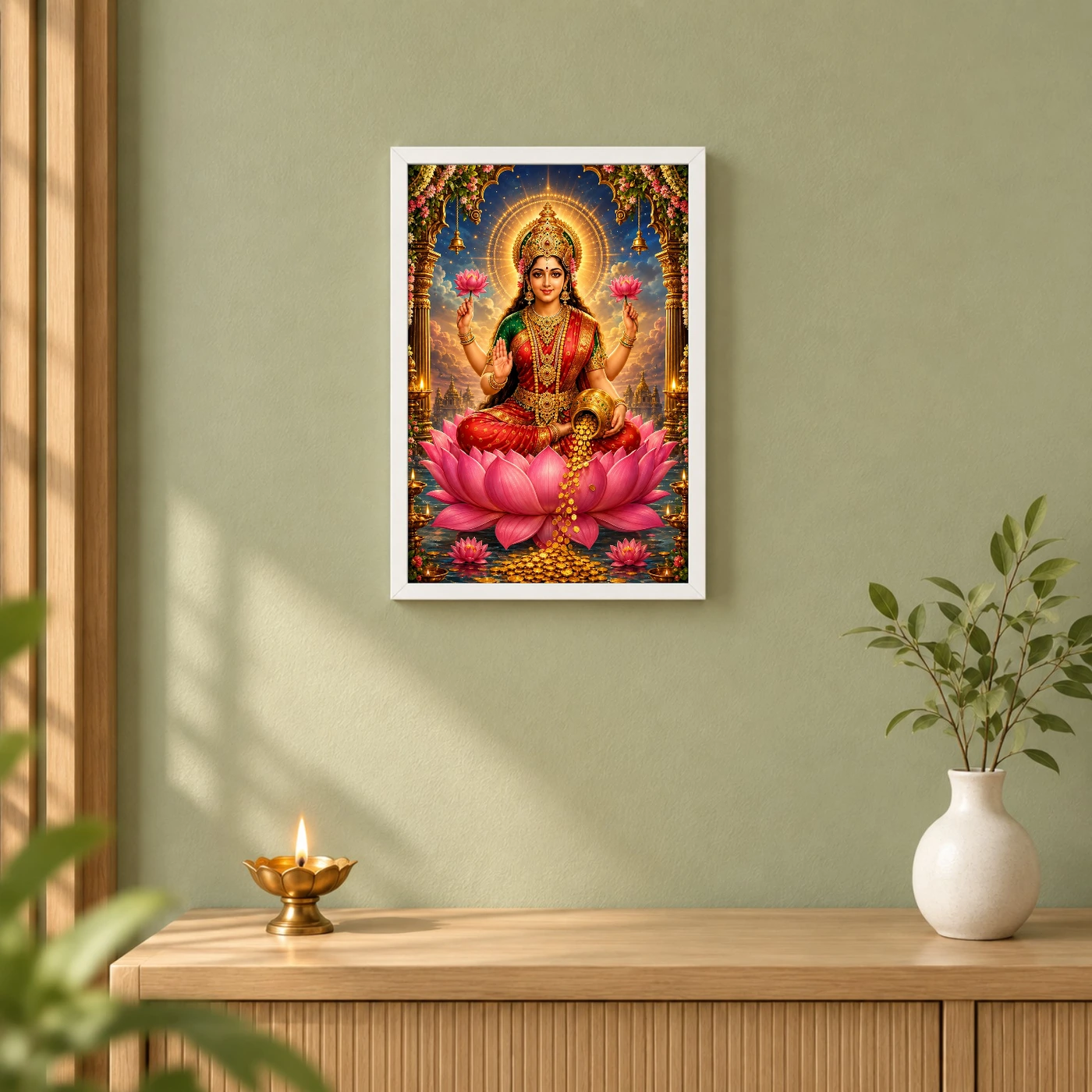 Mahalakshmi Cosmic Celestial Aura Photo Frame, view 6