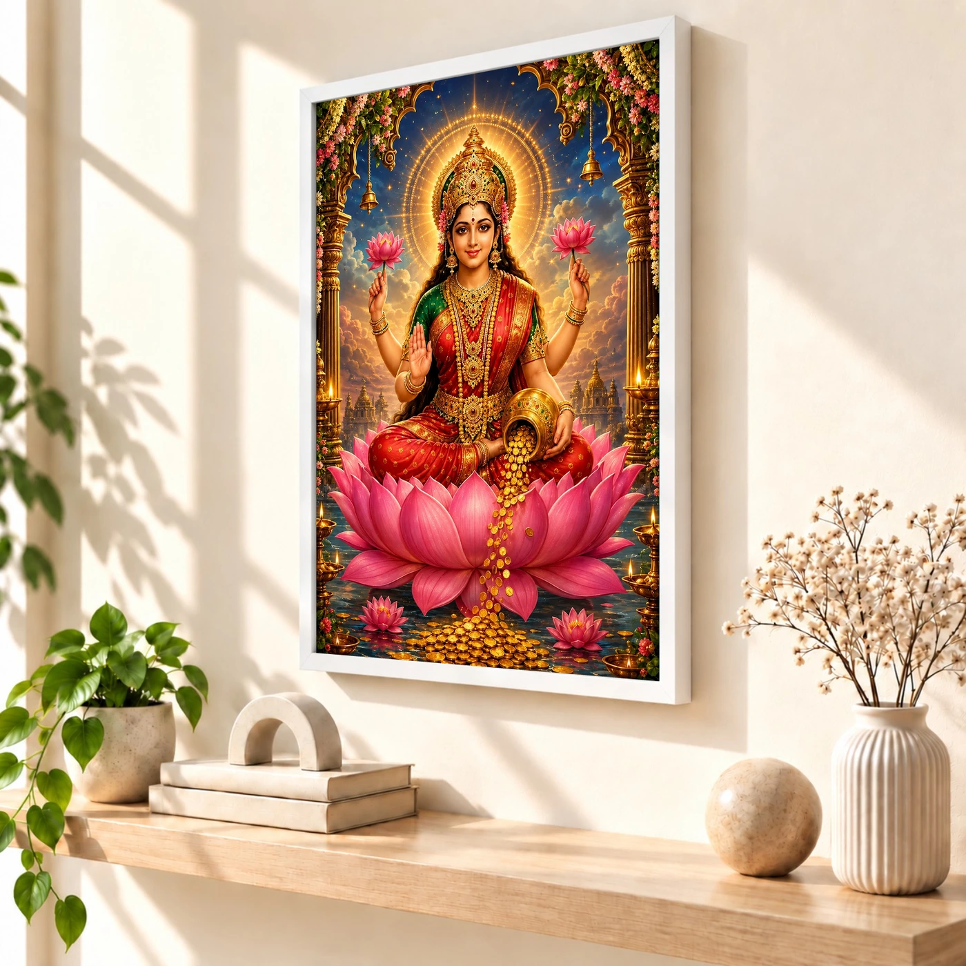 Mahalakshmi Cosmic Celestial Aura Photo Frame, view 7