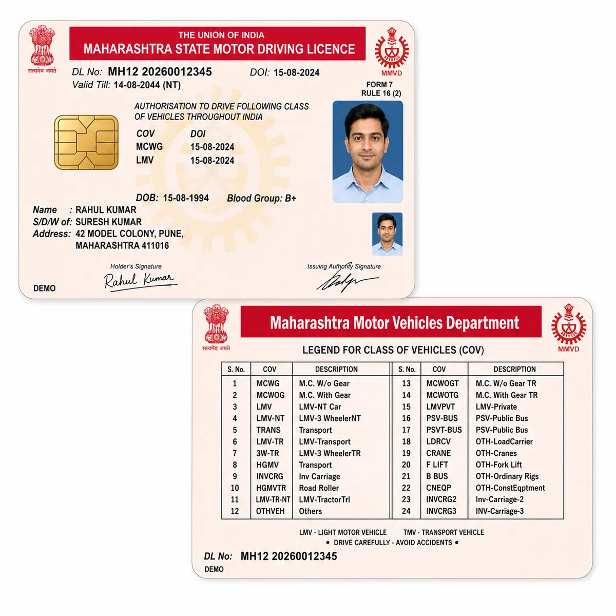 PVC Driving Licence Card Order Online, view 3