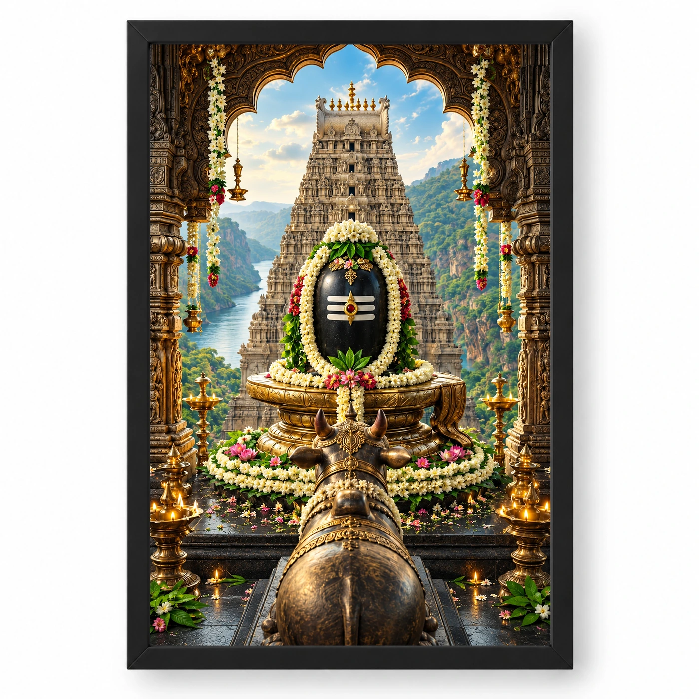 Mallikarjuna Srisailam Jasmine Darshan Photo Frame