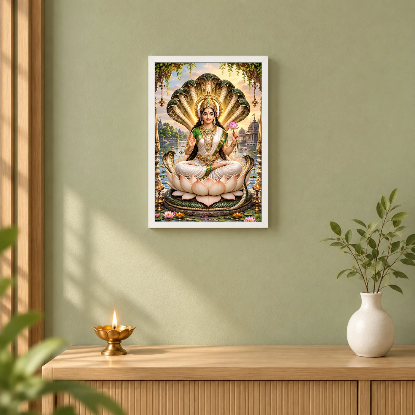 Manasa Devi Serpent Lotus Photo Frame, view 6