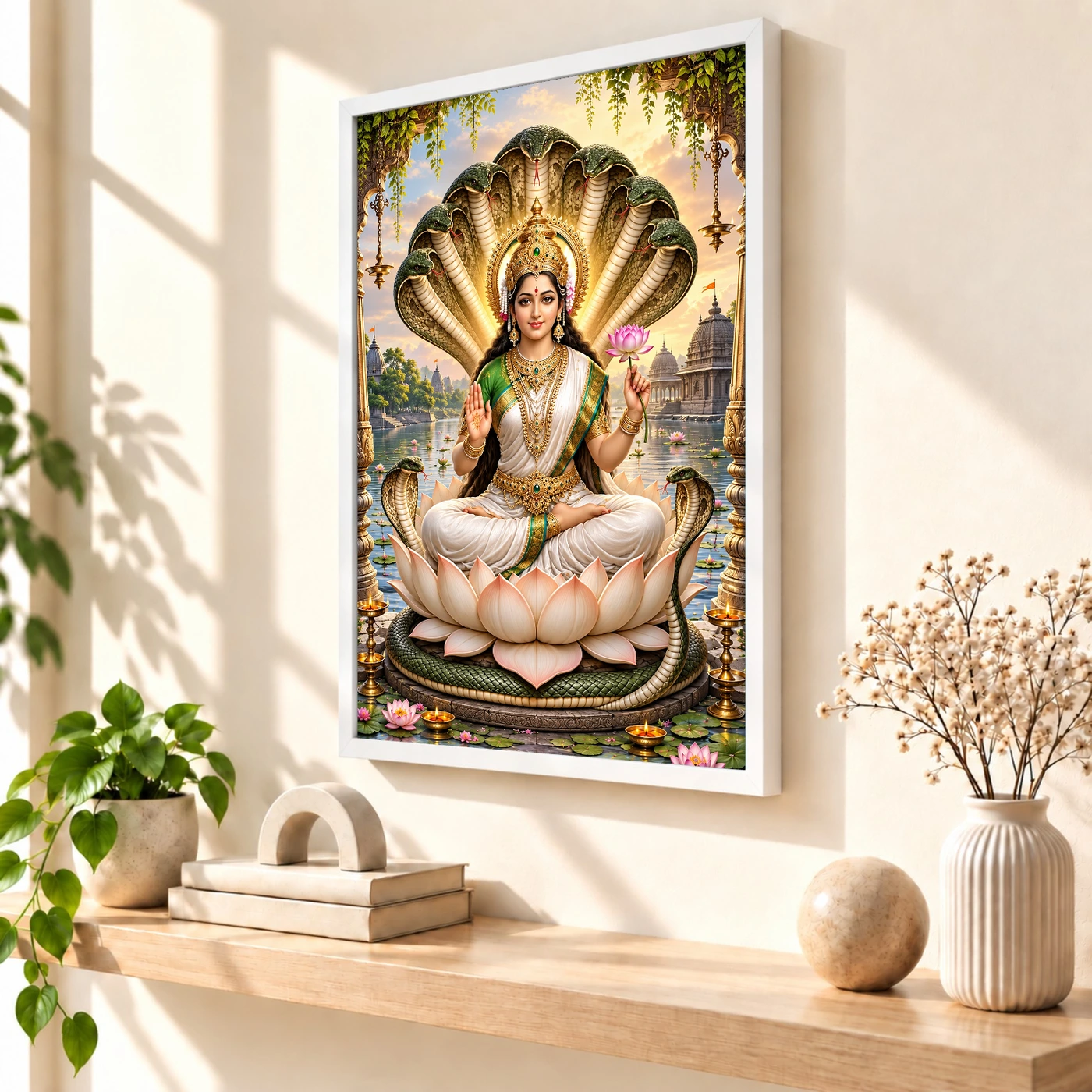 Manasa Devi Serpent Lotus Photo Frame, view 7