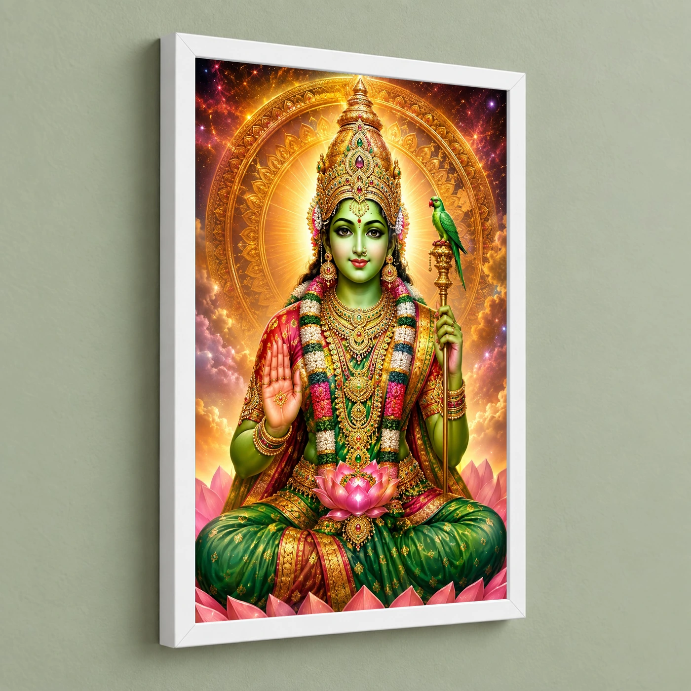 Meenakshi Amman Cosmic Celestial Aura Photo Frame, view 5