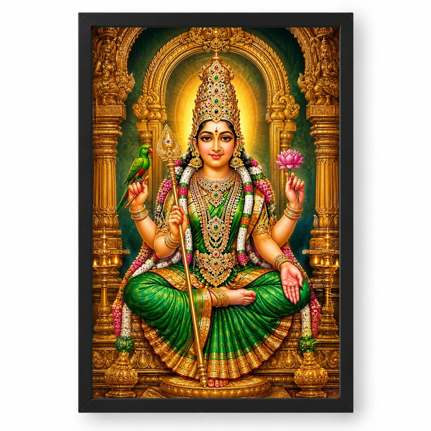 Meenakshi Amman Heritage Temple Architecture Backdrop Photo Frame