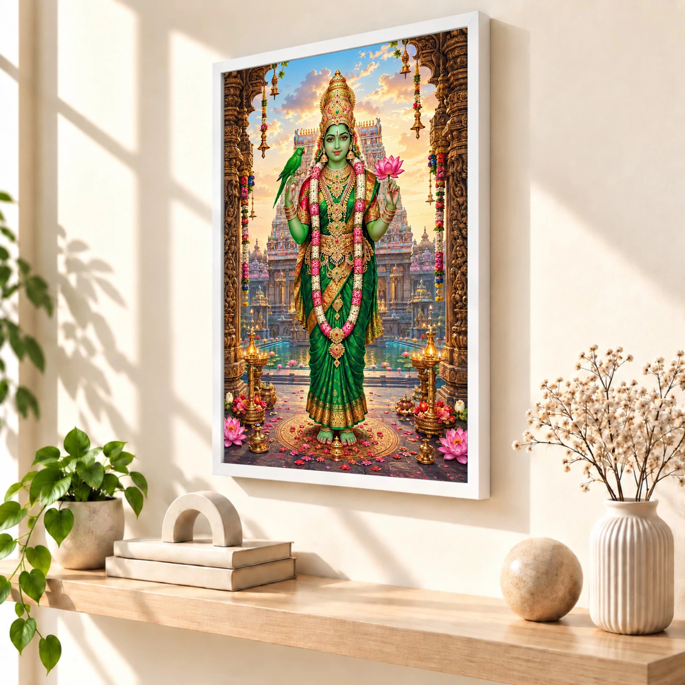 Meenakshi Amman Madurai Parrot Photo Frame, view 7