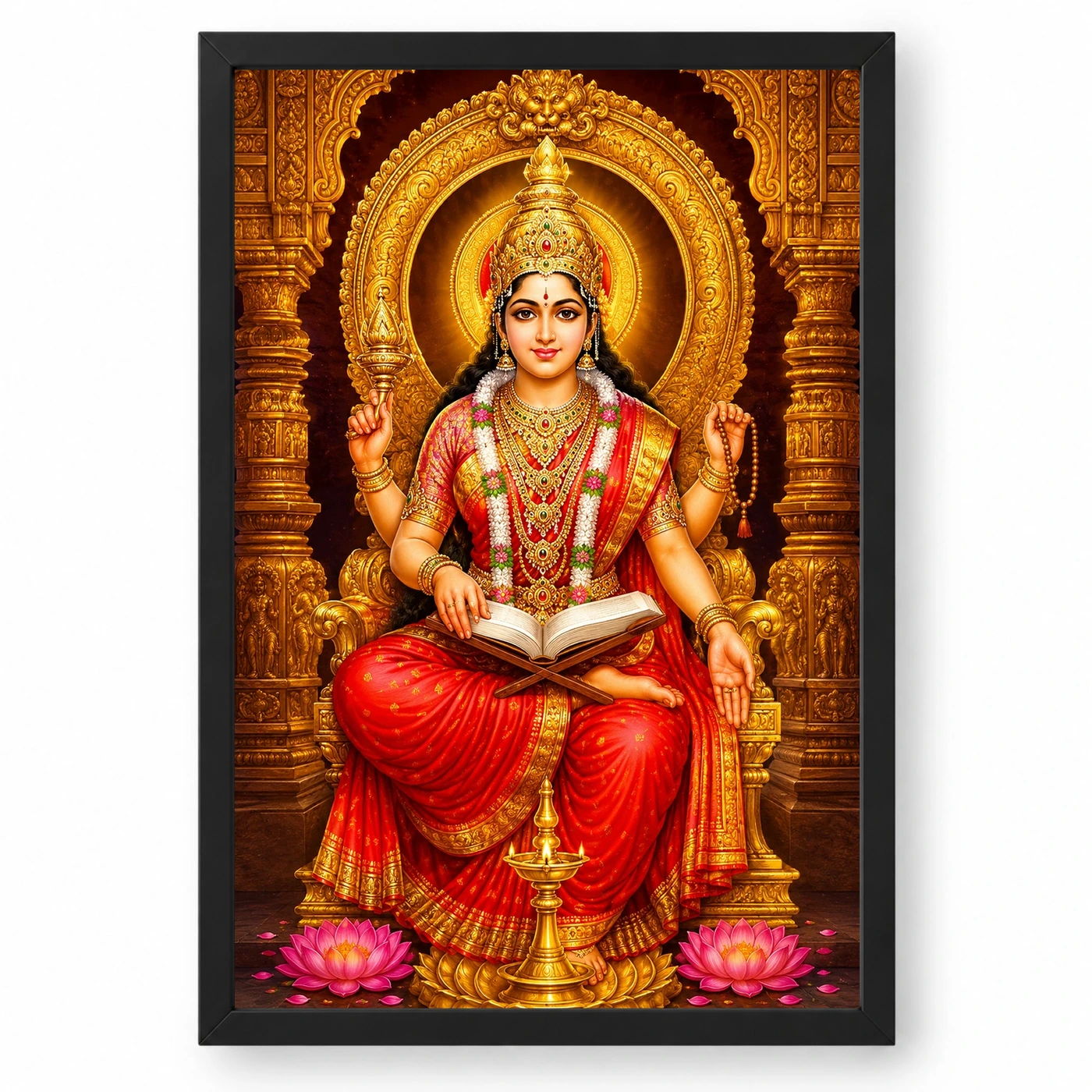 Mookambika Devi Heritage Temple Architecture Backdrop Photo Frame