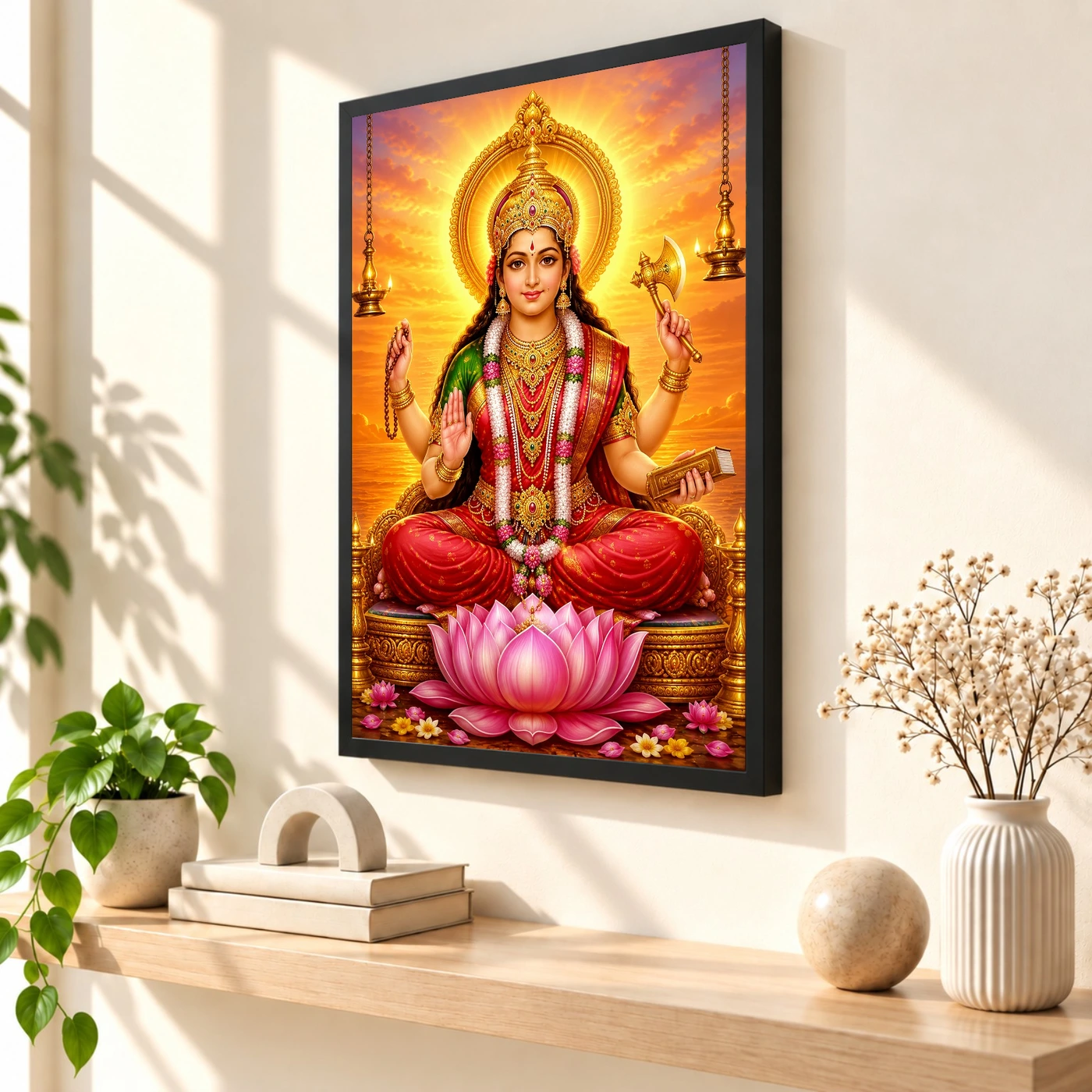 Mookambika Devi Serene Sunrise Blessing Photo Frame, view 2
