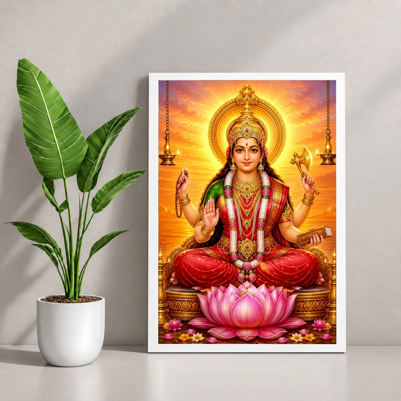 Mookambika Devi Serene Sunrise Blessing Photo Frame, view 4