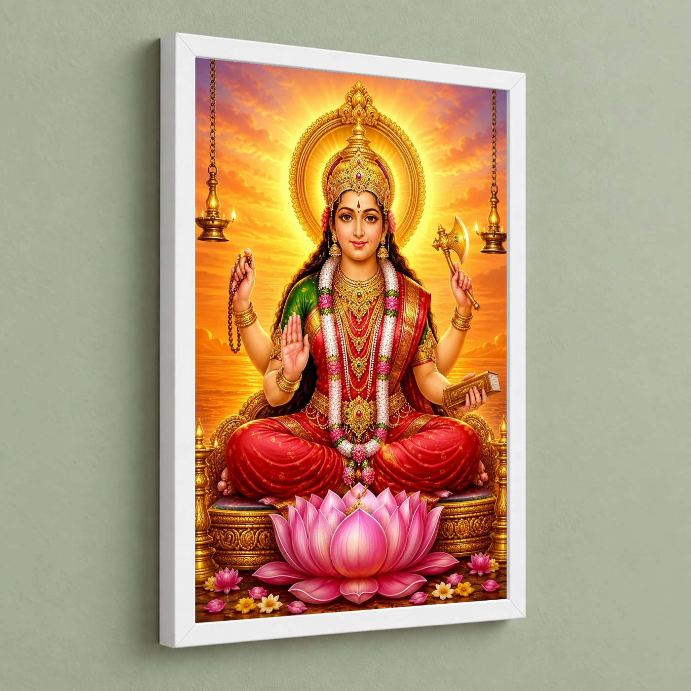 Mookambika Devi Serene Sunrise Blessing Photo Frame, view 5