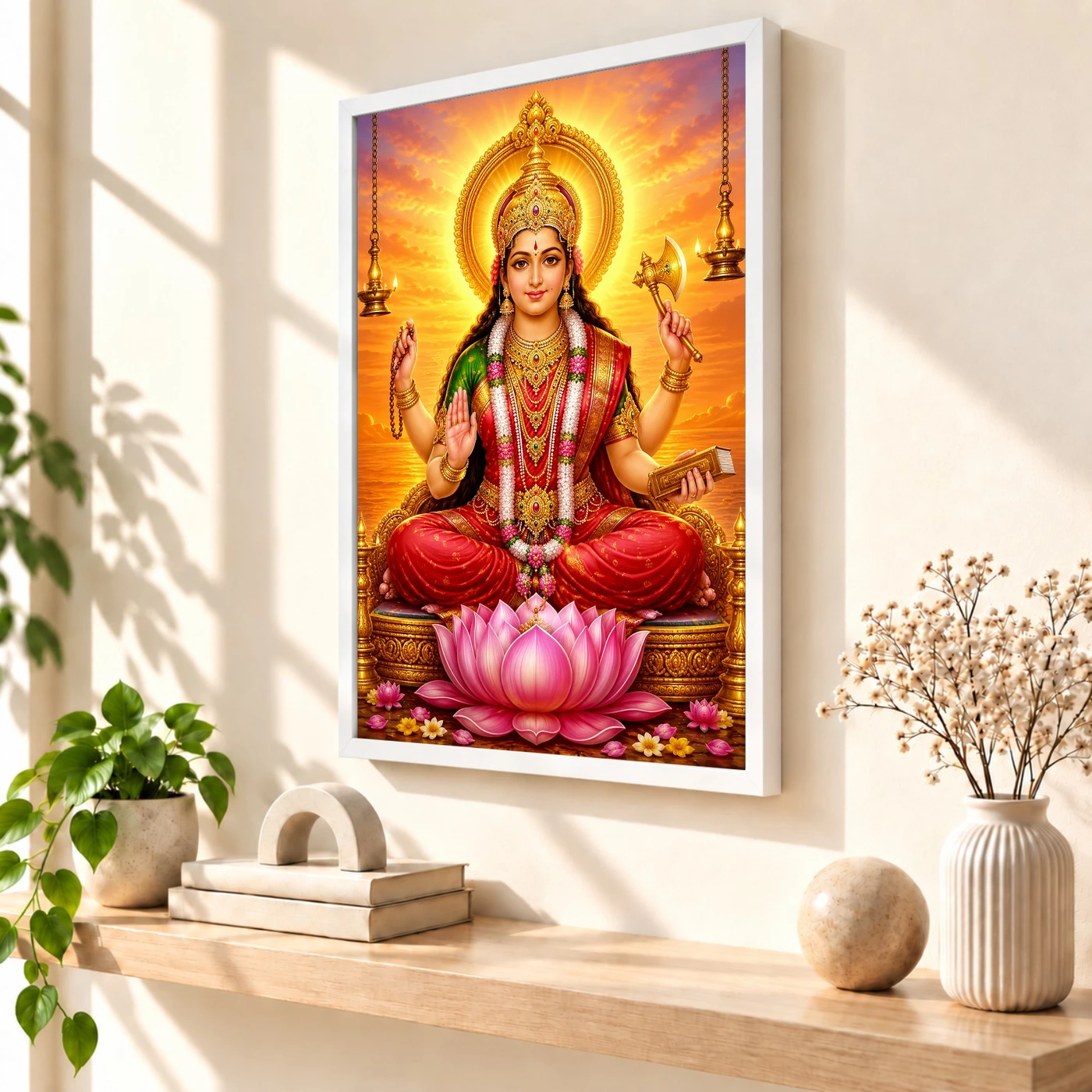 Mookambika Devi Serene Sunrise Blessing Photo Frame, view 7