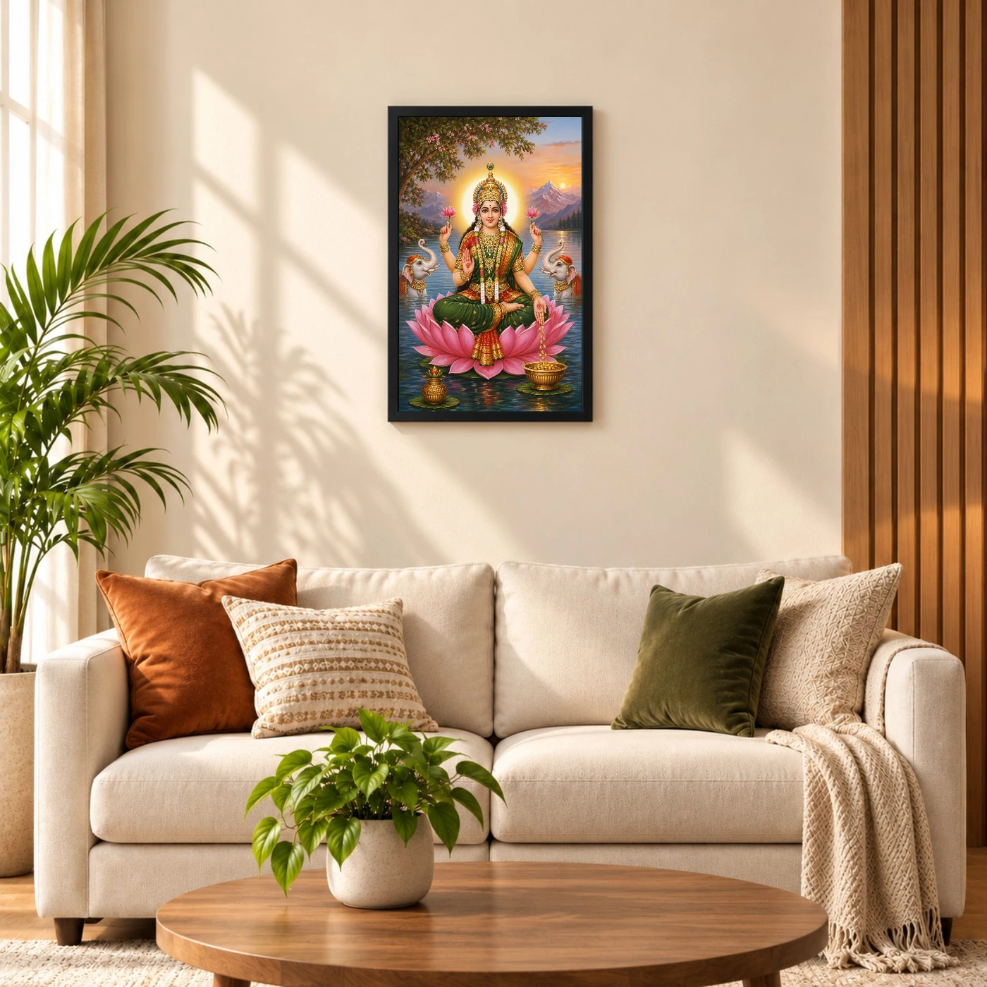 Mountain Lake Varalakshmi Photo Frame – Green Lotus Art, view 8