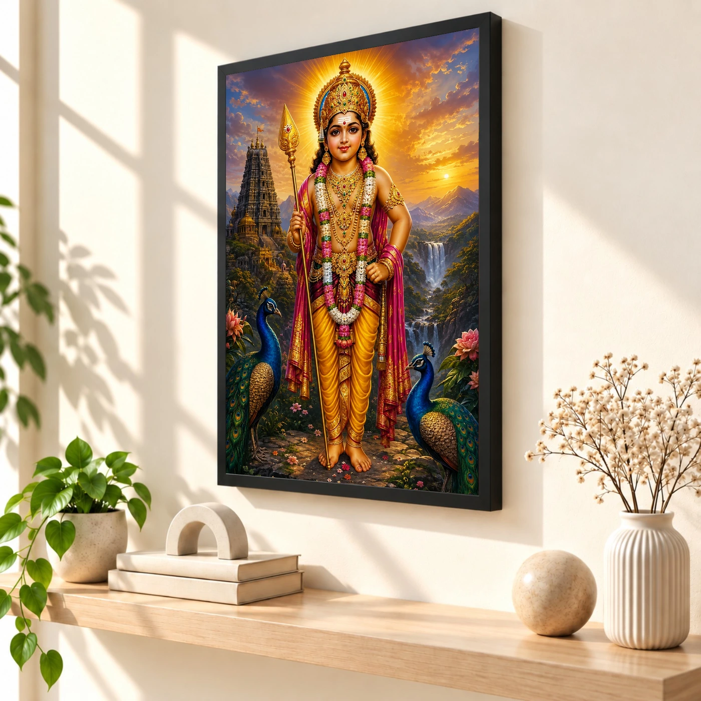 Murugan Kartikeya Vivid Premium Spiritual Poster Art Photo Frame, view 2