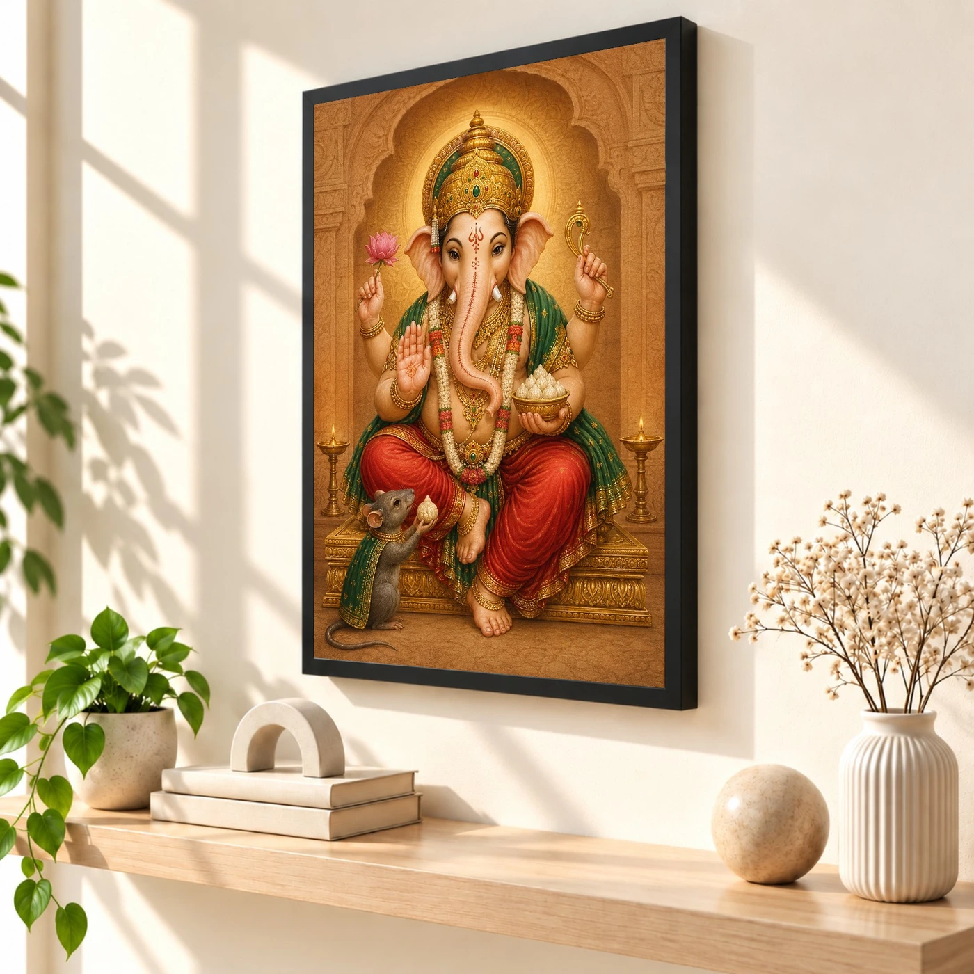 Mushak Vahana Ganesha — Devotional Companion Frame, view 2