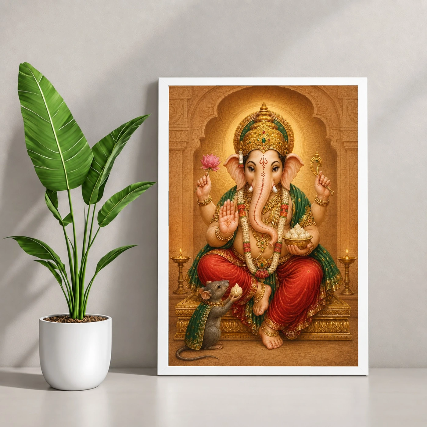 Mushak Vahana Ganesha — Devotional Companion Frame, view 4