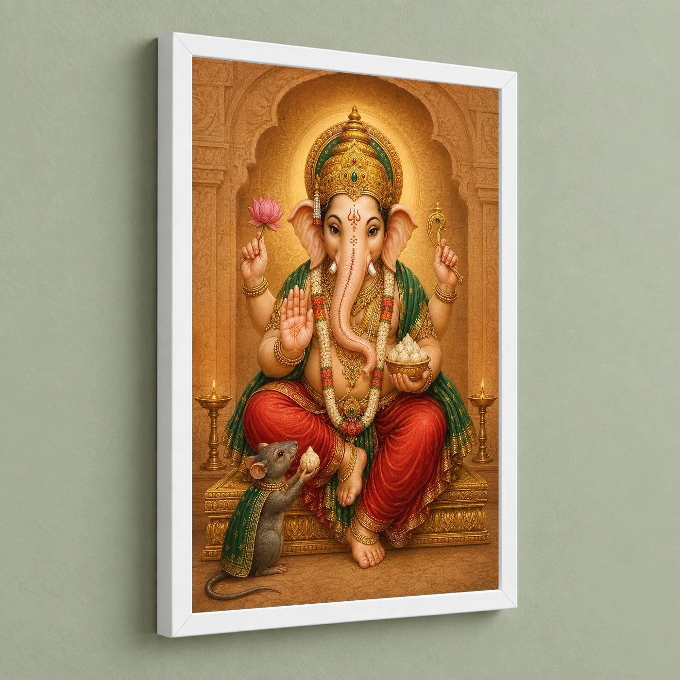 Mushak Vahana Ganesha — Devotional Companion Frame, view 5