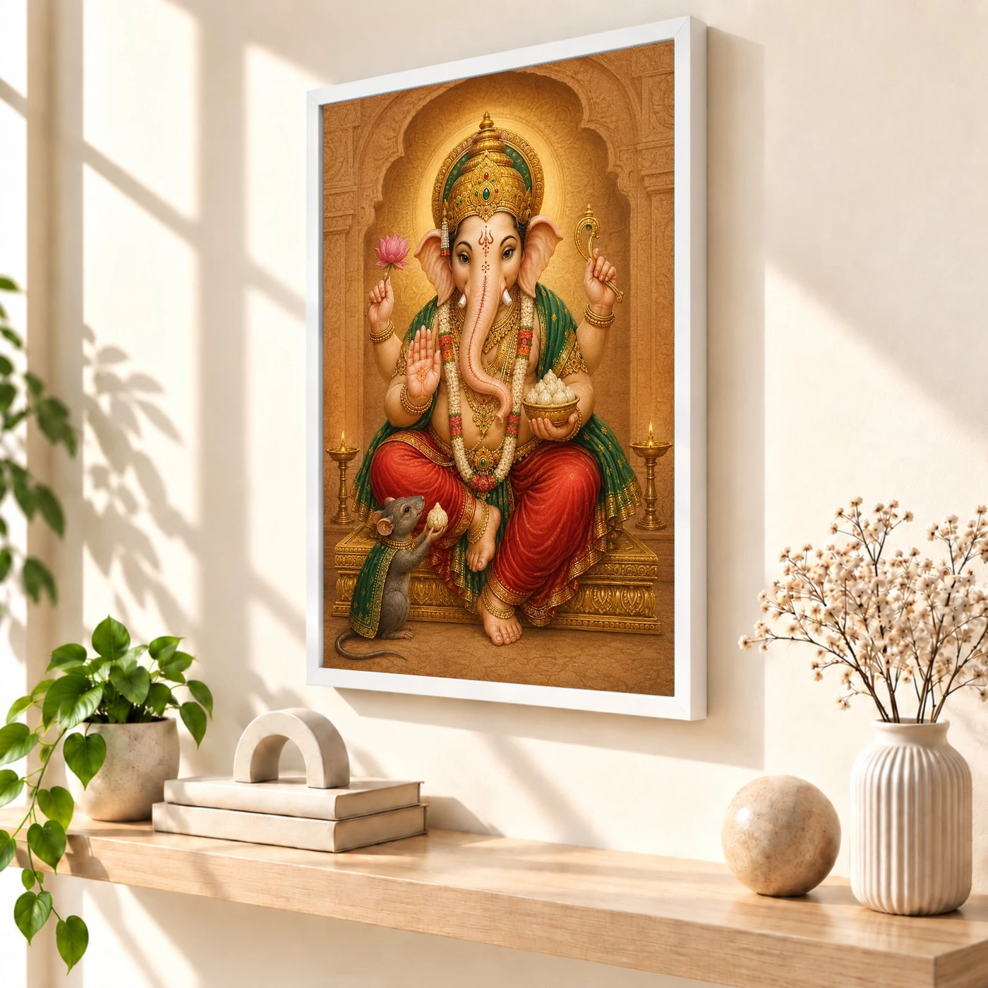 Mushak Vahana Ganesha — Devotional Companion Frame, view 7