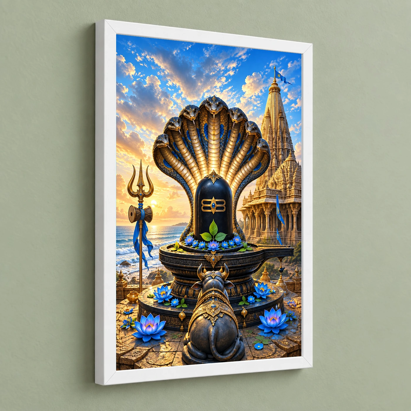Nageshwar Dwarka Serpent Canopy Photo Frame, view 5