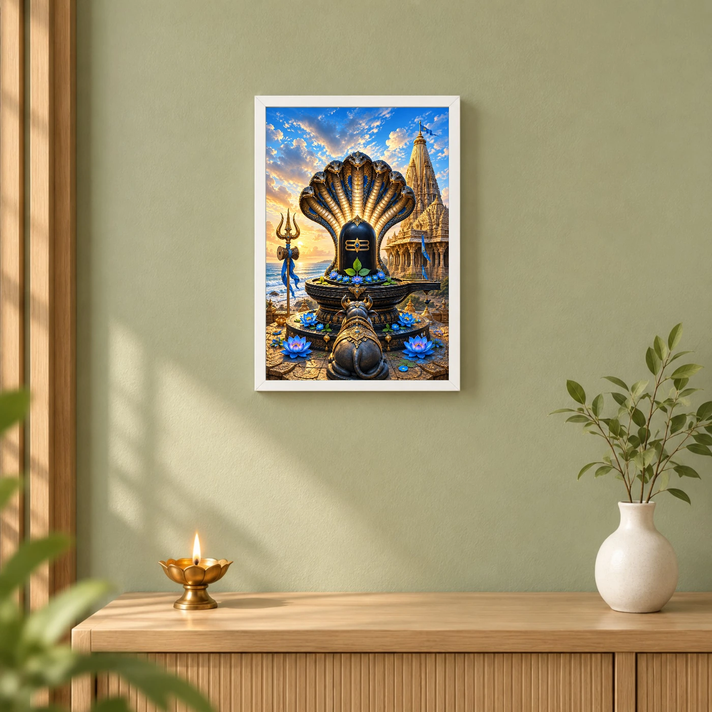 Nageshwar Dwarka Serpent Canopy Photo Frame, view 6