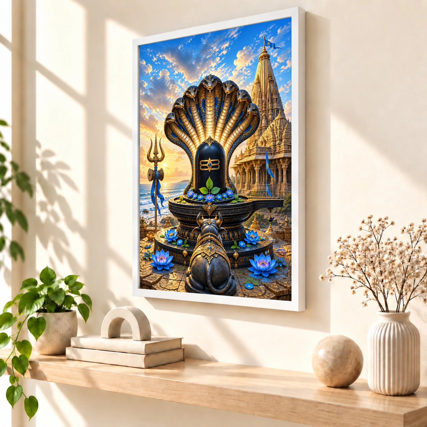 Nageshwar Dwarka Serpent Canopy Photo Frame, view 7
