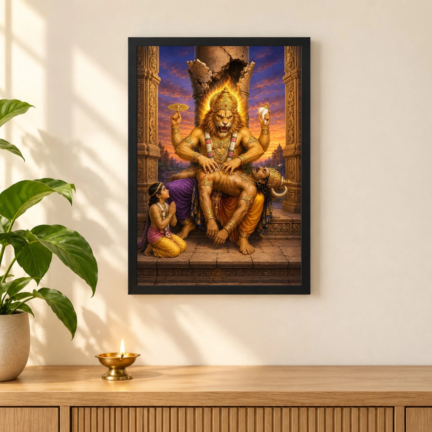 Narasimha — Hiranyakashipu Vadha Frame, view 3