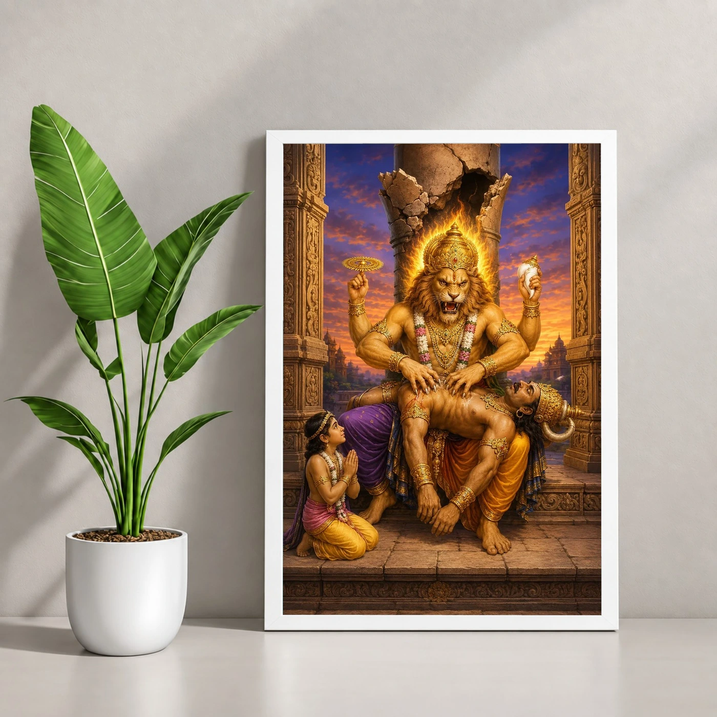 Narasimha — Hiranyakashipu Vadha Frame, view 4