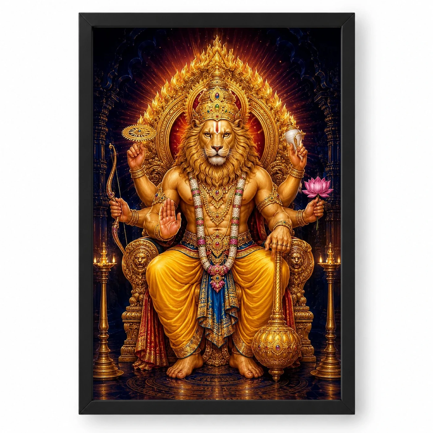 Narasimha — Large Statement Wall Frame