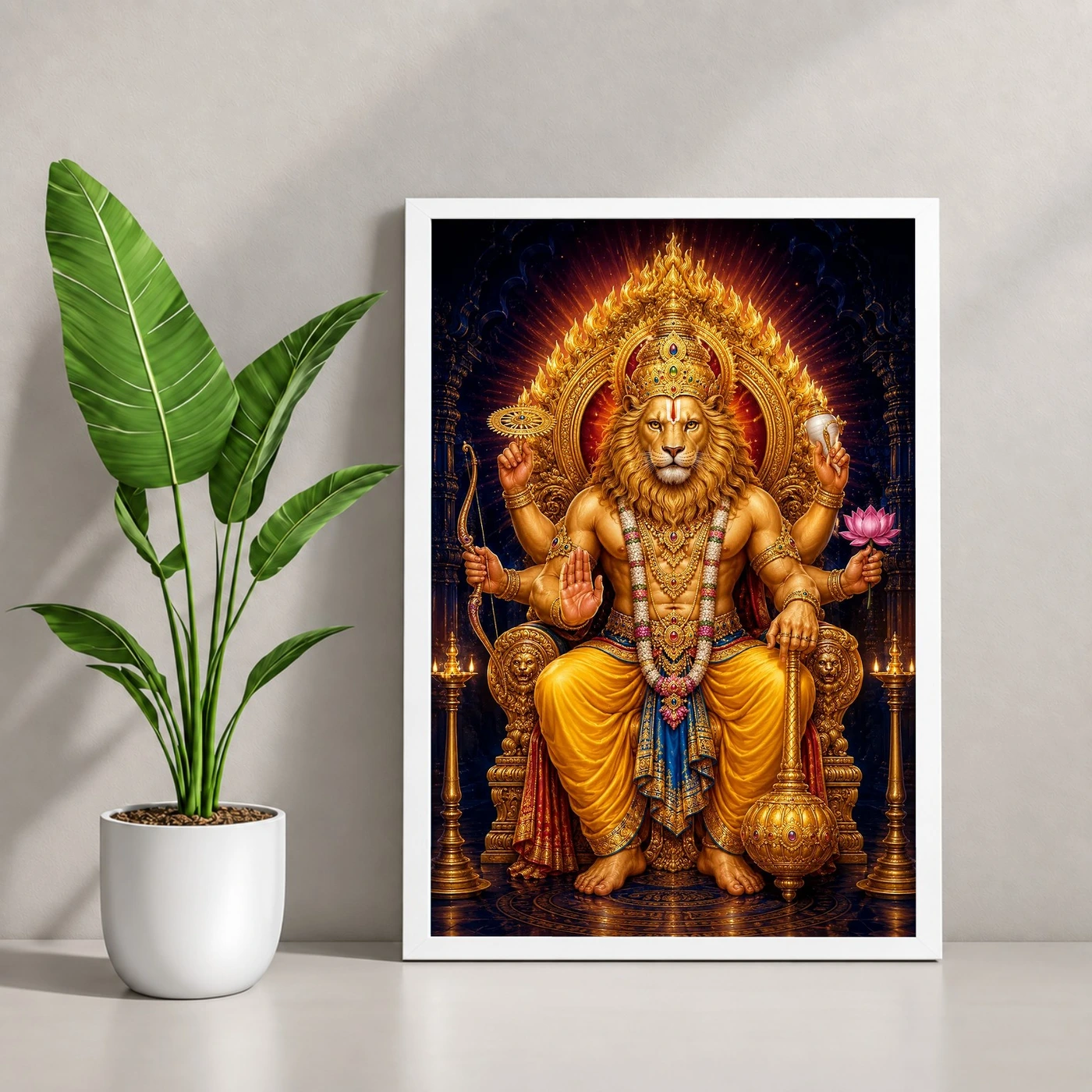 Narasimha — Large Statement Wall Frame, view 4