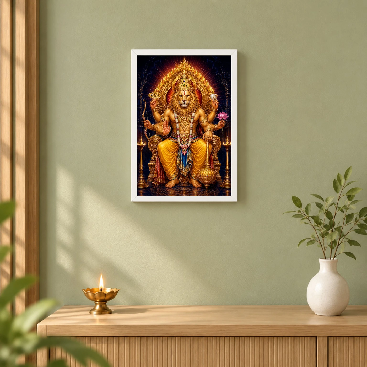 Narasimha — Large Statement Wall Frame, view 6