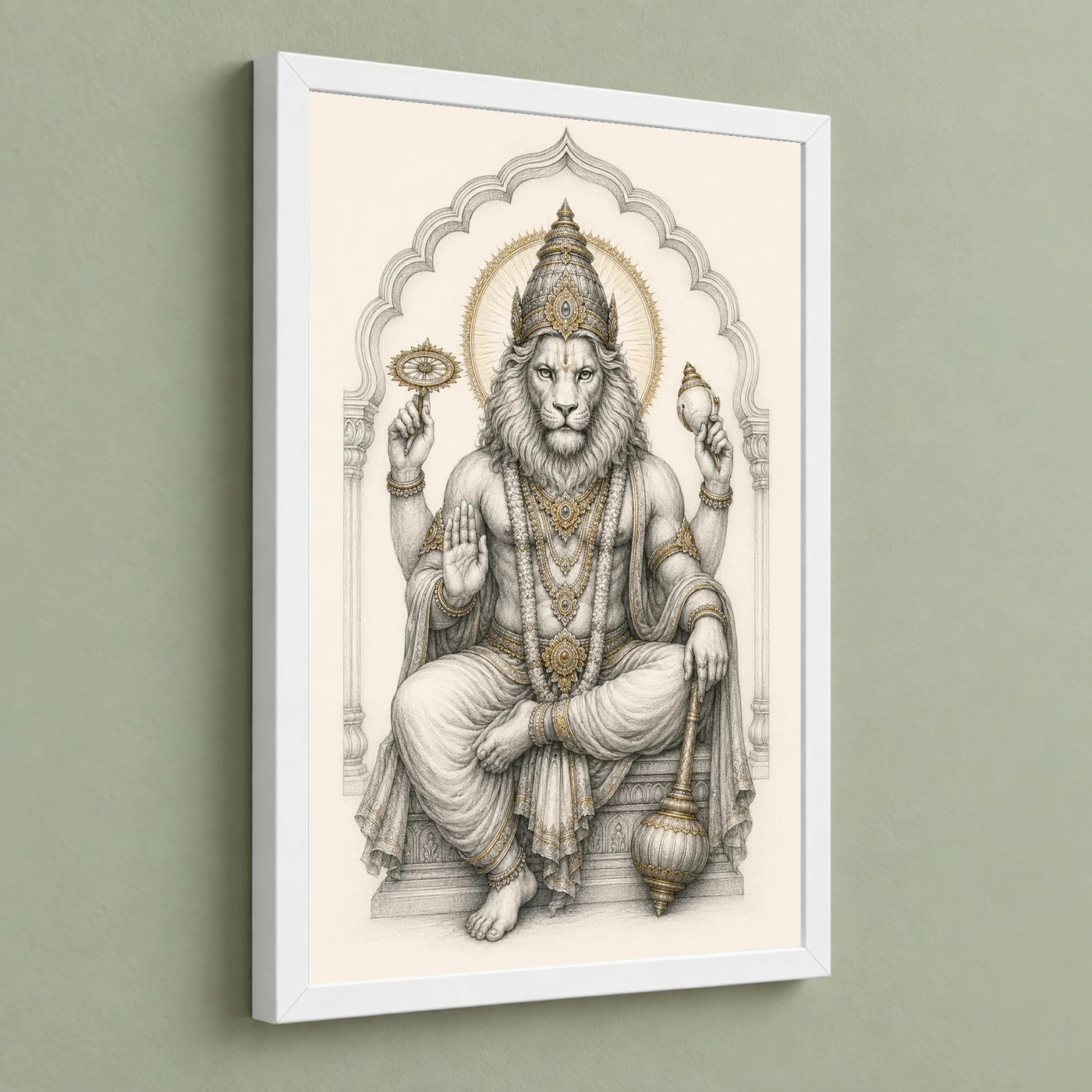 Narasimha — Monochrome Sketch Frame, view 5