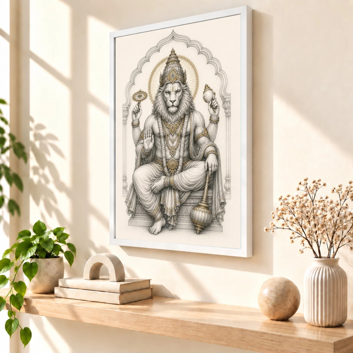 Narasimha — Monochrome Sketch Frame, view 7