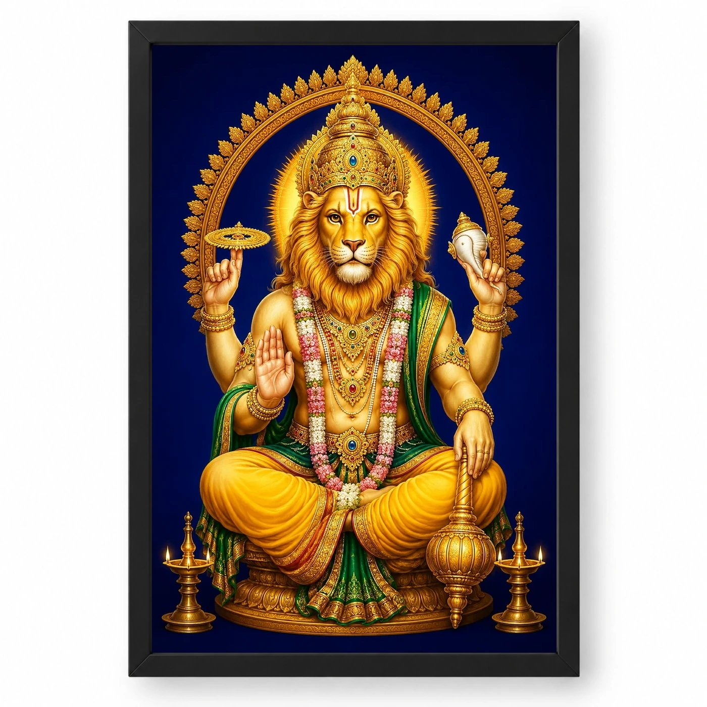Narasimha — Pooja Mandir Small Frame