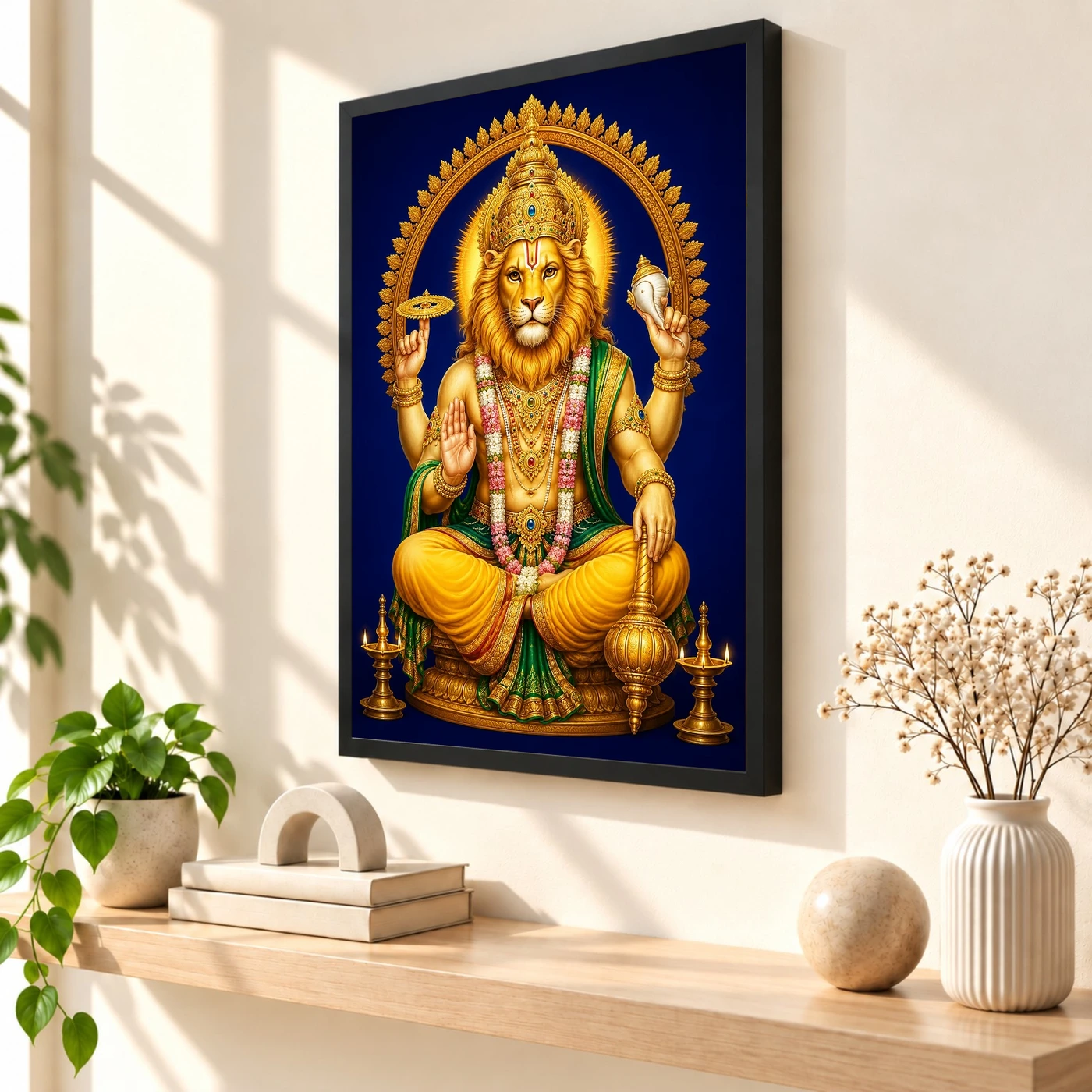 Narasimha — Pooja Mandir Small Frame, view 2