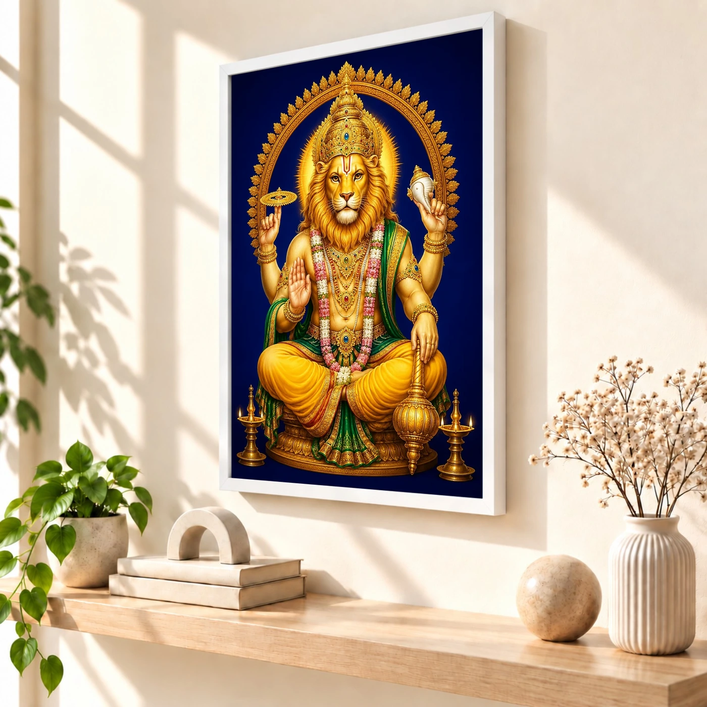 Narasimha — Pooja Mandir Small Frame, view 7