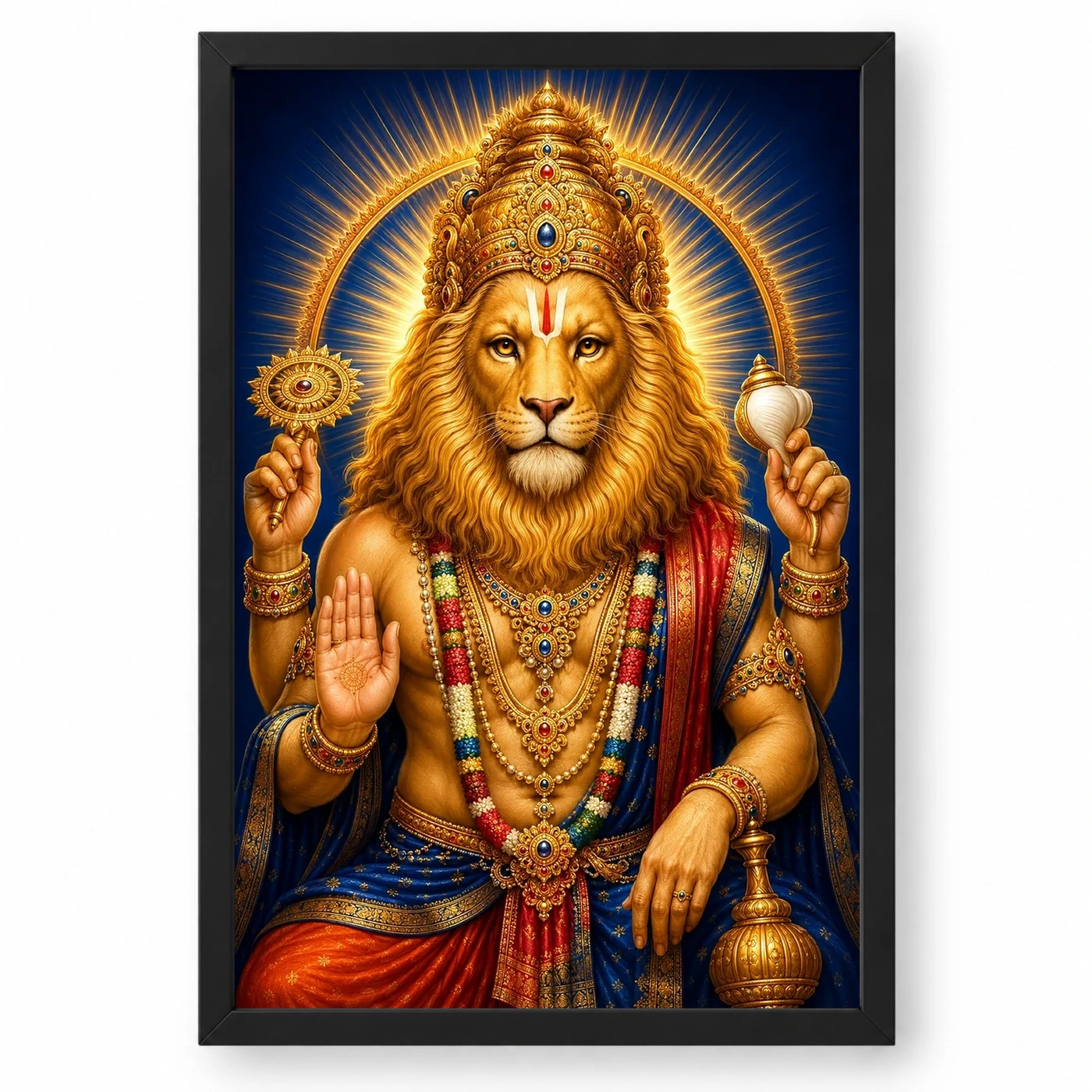 Narasimha Swamy — Radiant Portrait Frame