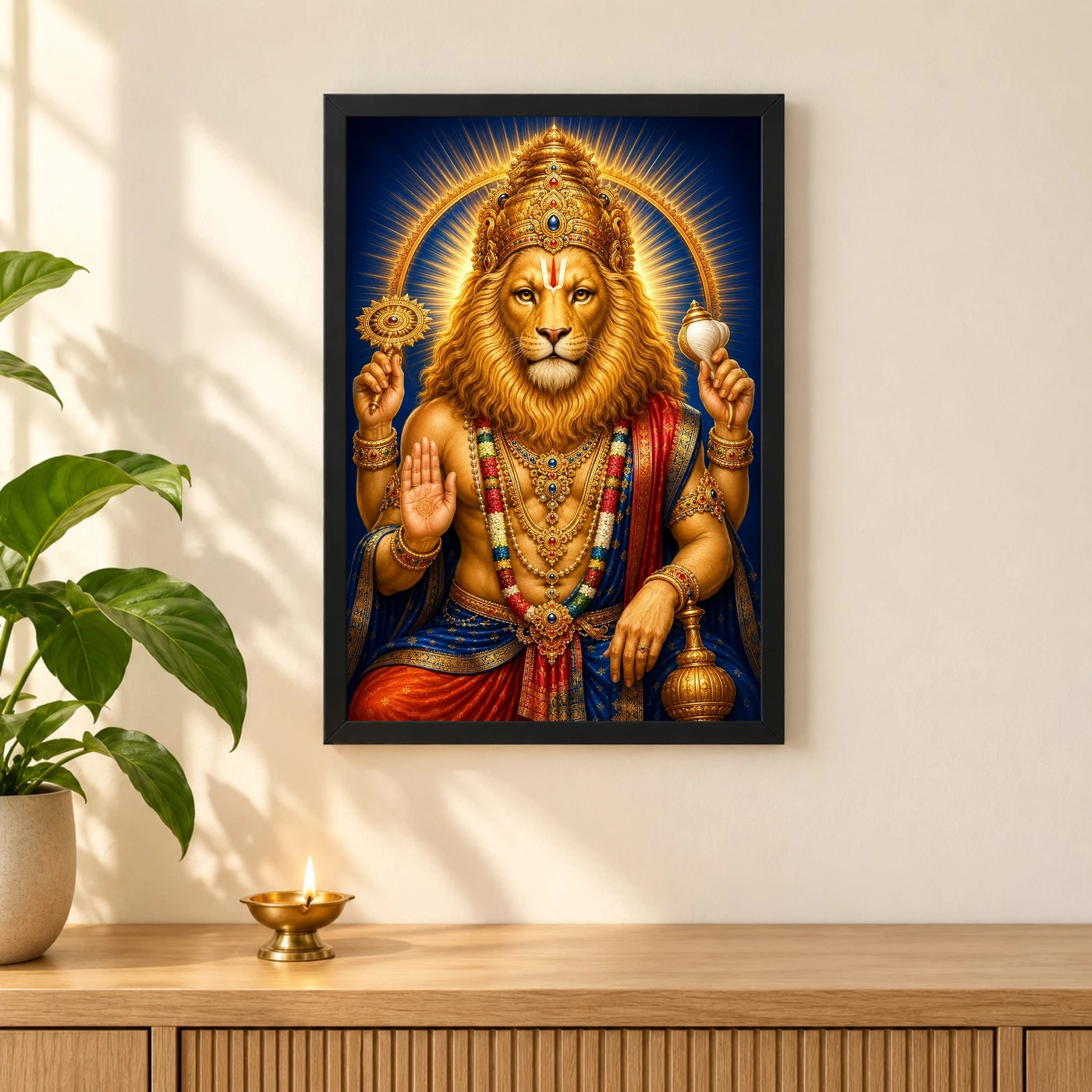 Narasimha Swamy — Radiant Portrait Frame, view 3
