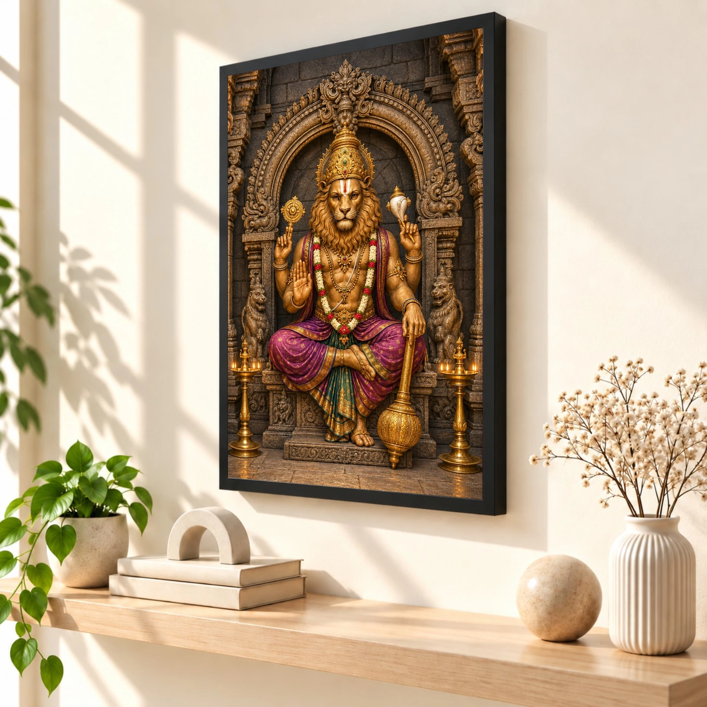 Narasimha — Traditional Temple Style Frame, view 2
