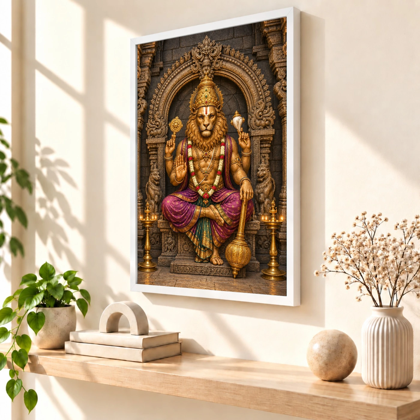 Narasimha — Traditional Temple Style Frame, view 7