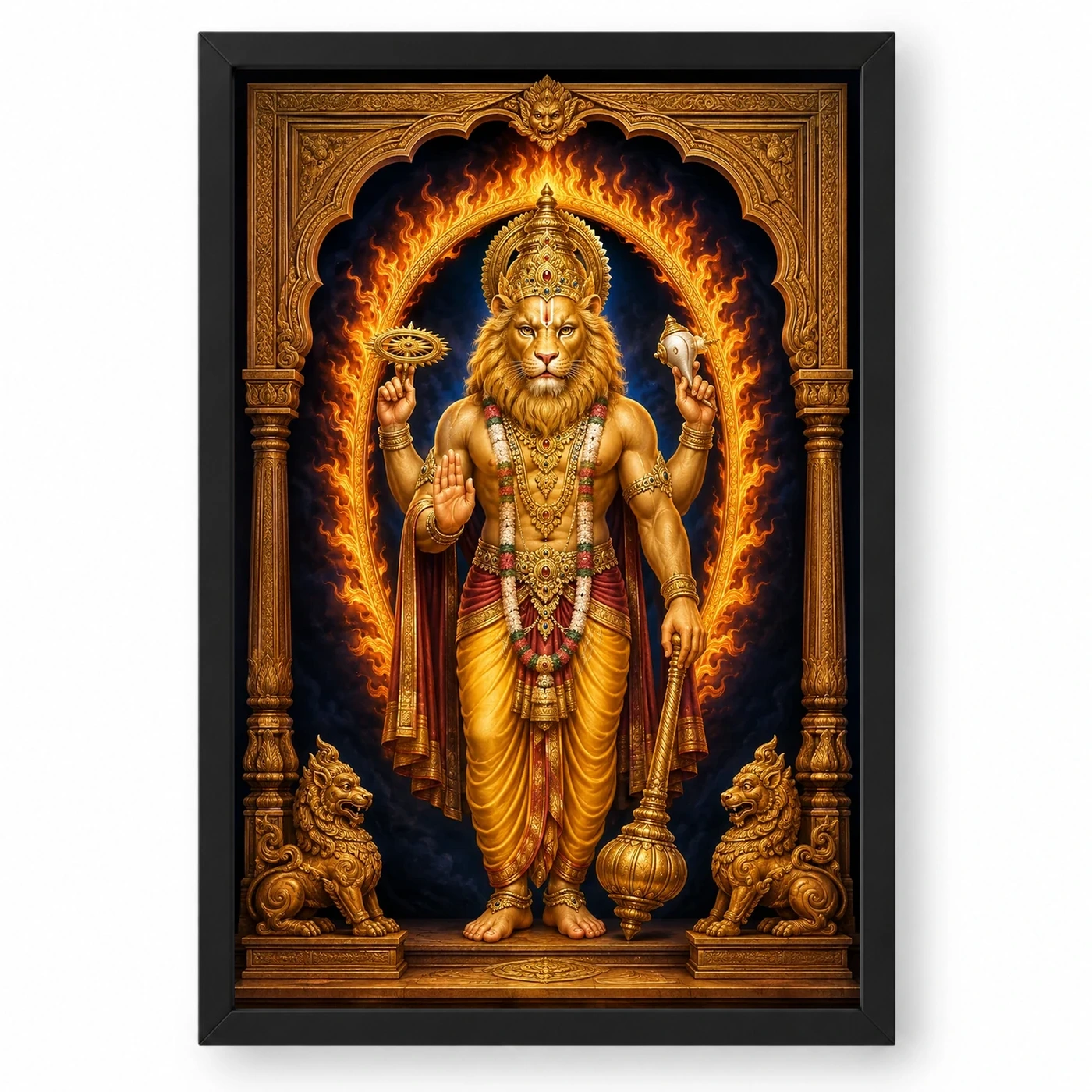 Narasimha — Vastu Protection Door Frame