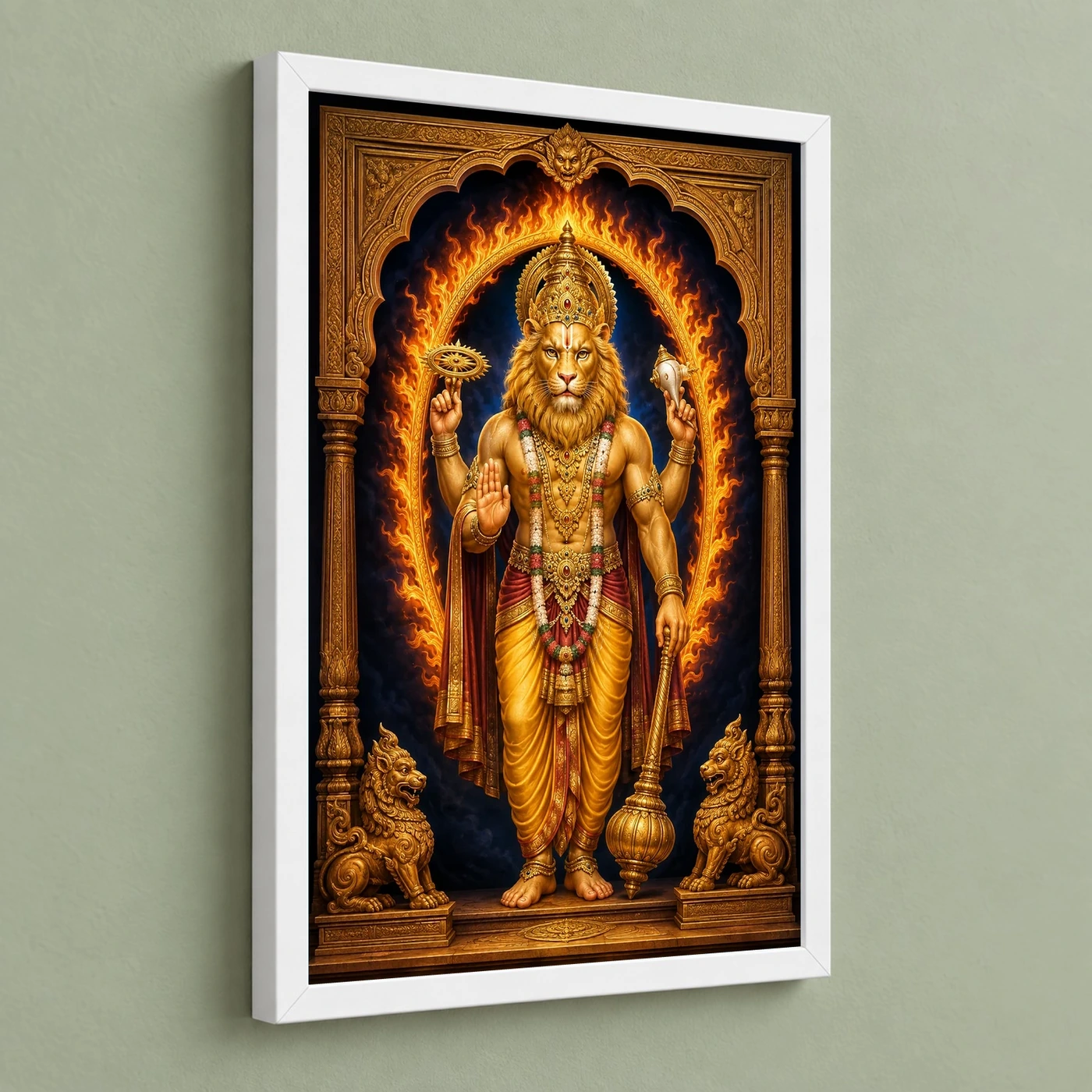 Narasimha — Vastu Protection Door Frame, view 5