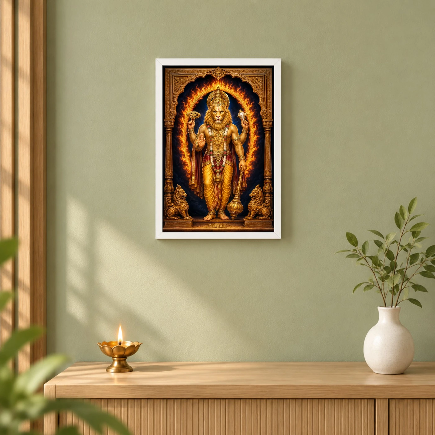 Narasimha — Vastu Protection Door Frame, view 6