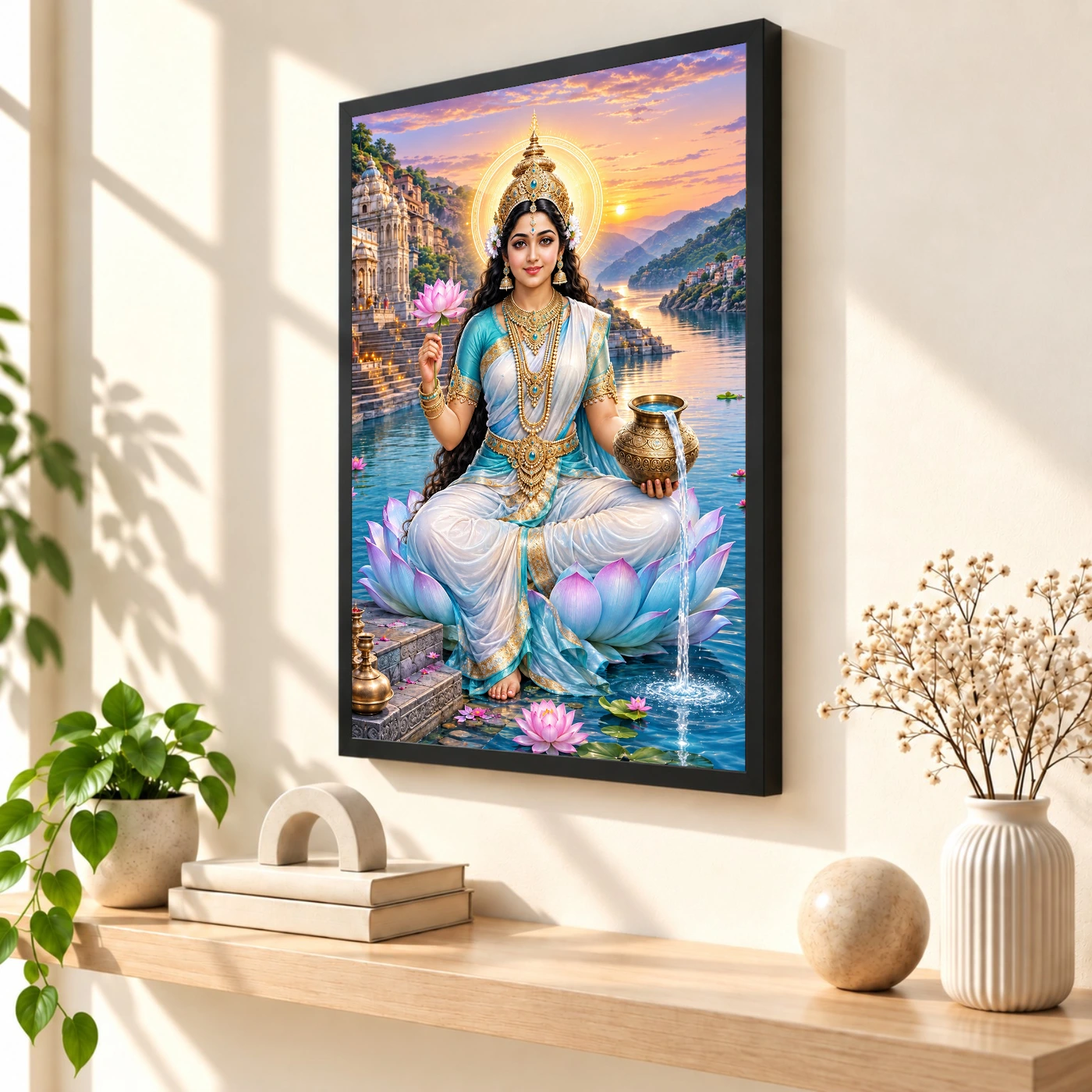 Narmada Maa River Blessings Photo Frame, view 2